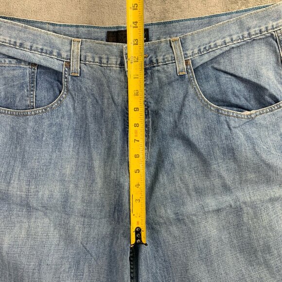 Anchor Blue Jeans Mens 40x29” Blue Baggy Denim Vintage Y2K Skater Wide Leg - Picture 8 of 12